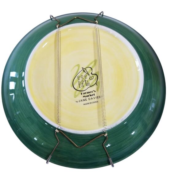 222 Fifth Farmers Market Jane Davies plates - Picture 6 of 8